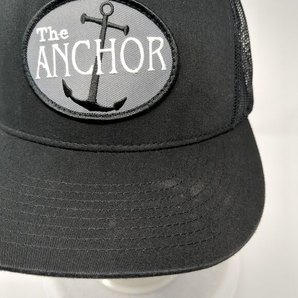 The Anchor Snapback Hat Black OS Adjustable Mesh Back The Classics Yupoong - Picture 3 of 9